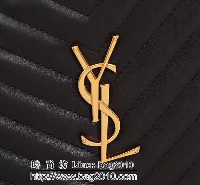 YSL聖羅蘭 最高版本 YvesSaintLaurent繡花線小牛皮手包 26619 YAS1100